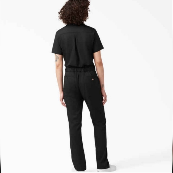 Dickie's Women's Black FLEX Cooling Short Sleeve Coveralls Jumpsuit Large - Picture 3 of 8